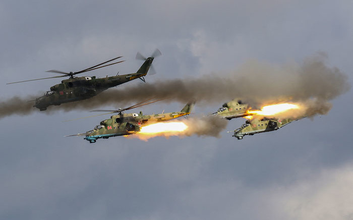 FILE: This handout picture made available by the Russian Defence Ministry on 13 September 2021 shows the "Zapad-2021" joint military drills of the armed forces of the Russian Federation and the Republic of Belarus at the Mulino army base in the Nizhny Novgorod region, some 350 kilometers east of Moscow. Picture: Handout/Russian Defence Ministry/AFP