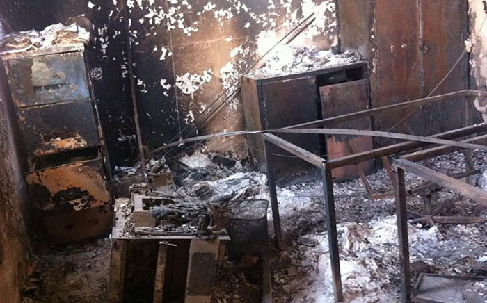 The Ditshipeng Intermediate School is one of four schools in Kuruman, Northern Cape which was set alight by criminals. Picture: Carmel Loggenberg/EWN