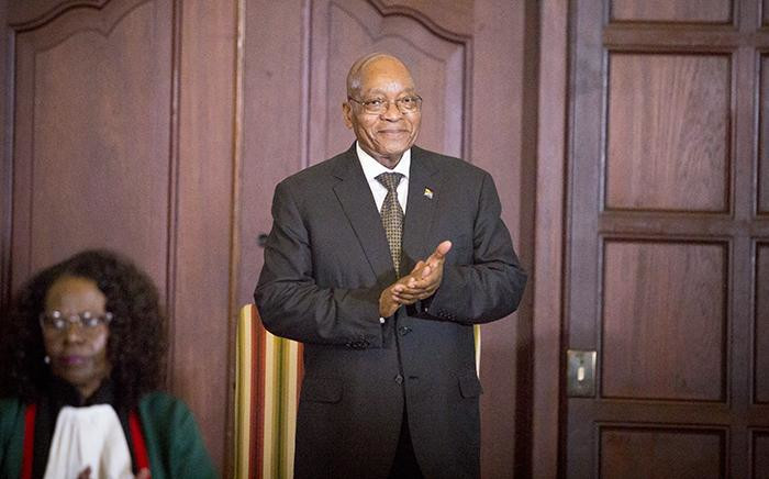 President Jacob Zuma rubs his hands together ahead of the swearing in ceremony of his new cabinet on 31 March 2017 in Pretoria. Picture: Reinart Toerien/EWN