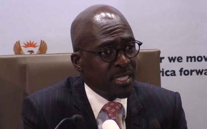 New Finance Minister Malusi Gigaba speaking at his first media briefing  in Pretoria. Picture: Kgothatso Mogale/EWN.