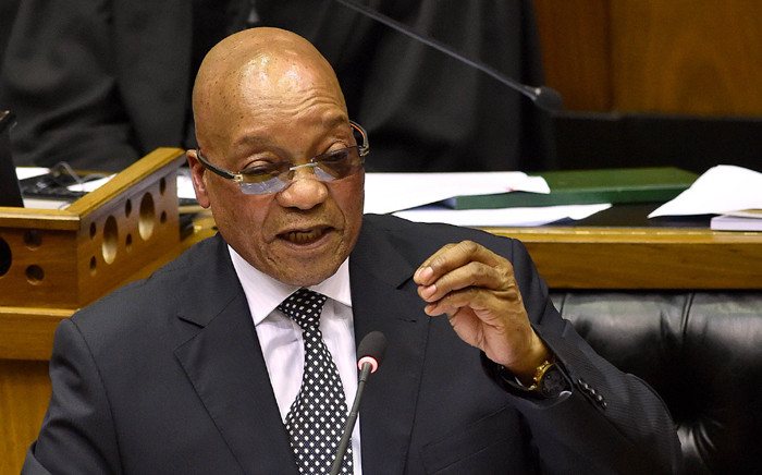 President Jacob Zuma in response to the debate on the State of the Nation Address, National Assembly, Cape Town. Picture: GCIS.