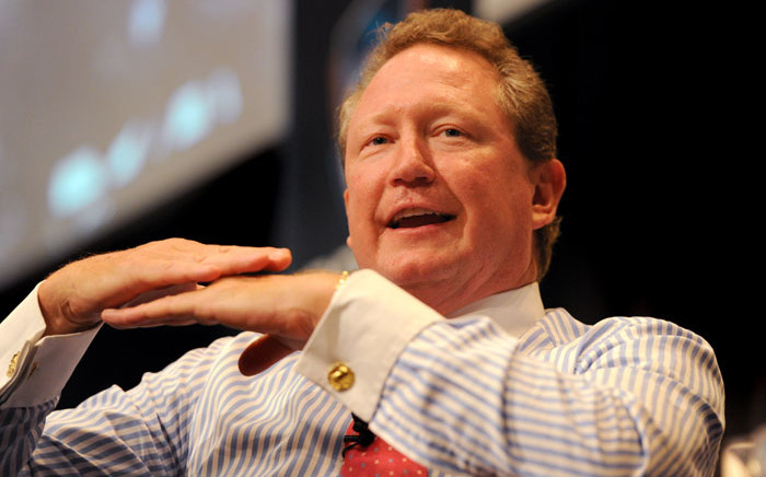 Australian mining magnate Andrew Forrest. Picture: AFP