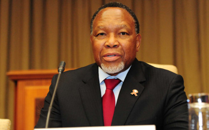 Deputy President Kgalema Motlanthe speaking at a meeting with members of the Road Freight Association. Picture: GCIS.