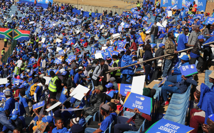 Thousand people are expected to arrive at the Dobsonville Stadium in Soweto on 30 July 2016 for the Democratic Alliance closing election rally. Picture: Christ Eybers/EWN
