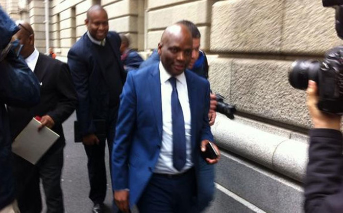 SABC COO Hlaudi Motsoeneng arrives at the Western Cape High Court on 19 August, 2014. Picture: Siyabonga Sesant/EWN.