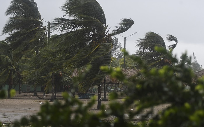 FILE: View of the Pedro de Tela beach during heavy winds caused by Eta Hurricane, at the Caribbean sea 300 km northern Tegucigalpa, on 3 November 2020. Picture: AFP