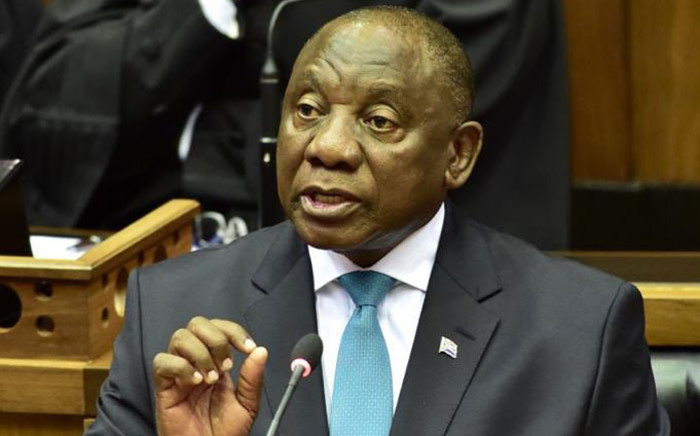 President Cyril Ramaphosa responds to the State of the Nation debate in Parliament on 20 February 2020. Picture: @PresidencyZA/Twitter