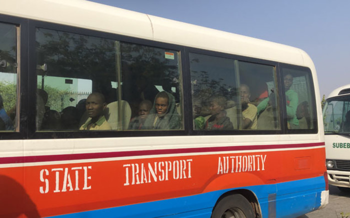 Children kidnapped by Boko Haram from the Government Science Secondary school, in Kankara, in northwestern Katsina State, Nigeria are seen returning after having been freed on 18 December 2020. Picture: AFP