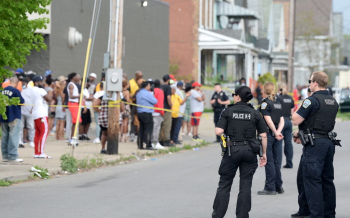 Buffalo Police on scene at a Tops Friendly Market on May 14, 2022 in Buffalo, New York. According to reports, at least 10 people were killed after a mass shooting at the store with the shooter in police custody.  Picture: John Normile/Getty Images/AFP