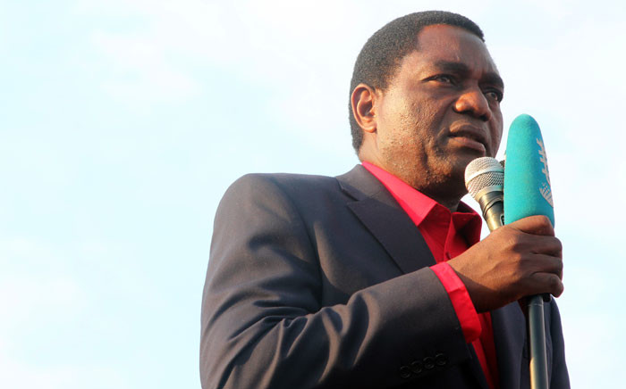 FILE: Zambian's United Party for National Development leader Hakainde Hichilema. Picture: AFP.