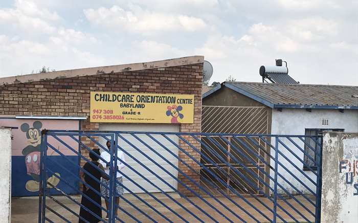 The Child Care Orientation Centre in Klipspruit West where 9 children were diagnosed with listeriosis. Picture: Thando Kubheka/EWN