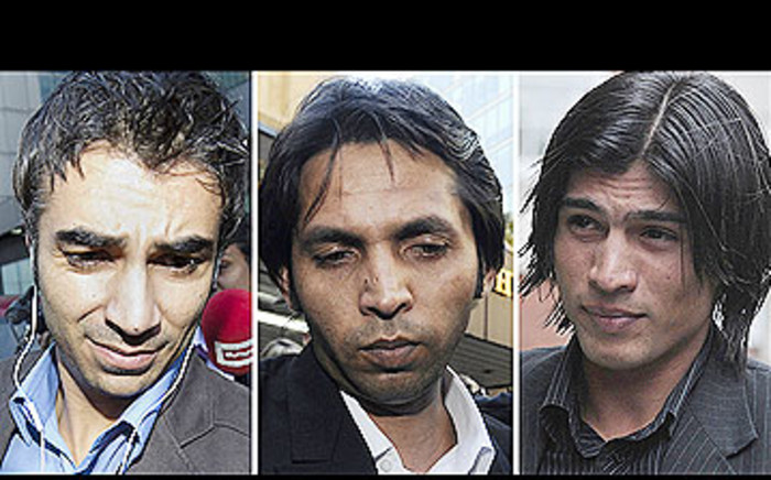 Cricketers Salman Butt, Mohammad Asif and Mohammad Amir banned for spot-fixing. Picture: AFP