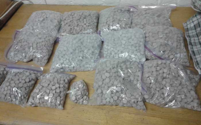 Mandrax tablets that were confiscated by the Western Cape police during a stop-and-search along the N2 route. Picture: SAPS.