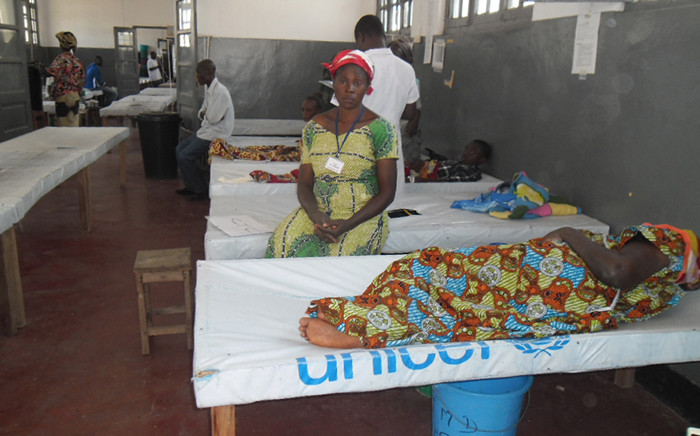 FILE: Patients suffering from cholera are treated at the Kalemie hospital, in the south-eastern Congolese province of Katanga in 2014. Picture: AFP.
