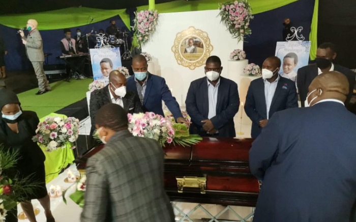 The funeral service of Lufuno Mavhunga, who died by suicide after a video of her being bullied went viral, was held in Limpopo on Saturday, 17 April 2021. Picture: Twitter/@edu_limp 