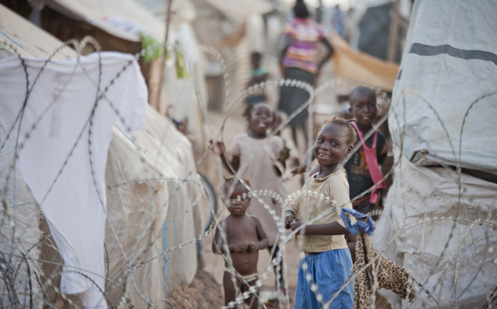 Children in the camp for internally displaced persons located at Mpoko Airport in Bangui, capital of the Central African Republic. Picture: United Nations Photo.