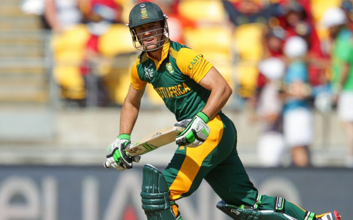 FILE: South Africa's AB de Villiers during the Cricket World Cup action against United Arab Emirates during their last match in Pool B on 12 March 2015. Picture: CWC.