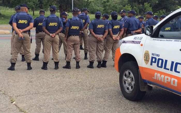 FILE: JMPD officers on parade. Picture: @JMPDSafety/Twitter