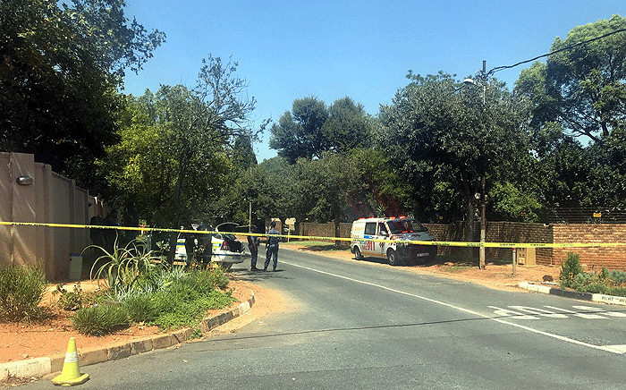 Police tape cordoned off the area of an attempted cash-in-transit heist on 6 March 2018. Picture: Christa Eybers/EWN.