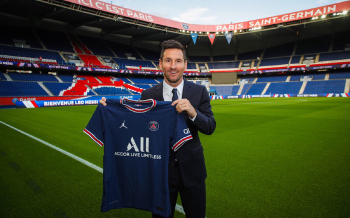 Argentina's Lionel Messi has joined Paris Saint-Germain on a two-year contract. Picture: @PSG_English/Twitter