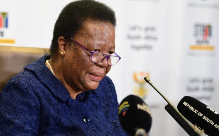 International Relations and Cooperation Minister Naledi Pandor addressed the media in Pretoria on 14 December 2020. Picture: @SAgovnews/Twitter 