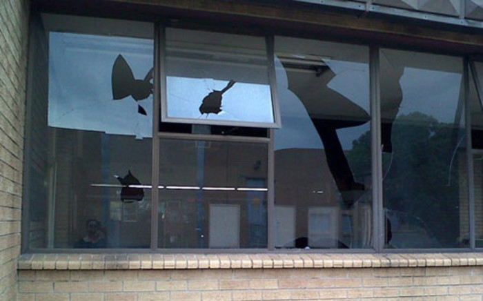 The Booysens Post Office has been damaged allegedly by protesting workers. Picture: Supplied 