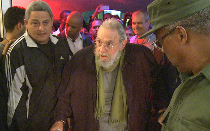 Still grab from a video taken on 8 January 2014 of former Cuban president Fidel Castro. Picture: AFP.