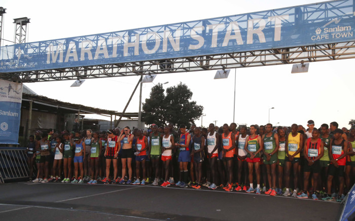 FILE: Runners at the starting line of the 2018 Sanlam Cape Town Marathon. Picture: EWN