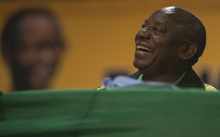 Cyril Ramaphosa delivers the closing address at the ANC's 54th national conference. Picture: Ihsaa Haffejee/EWN