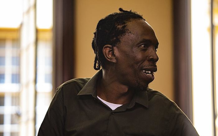 Hip-Hop artist Pitch Black Afro appears in the Johannesburg Magistrates Court on 15 January. Picture: Kayleen Morgan/EWN