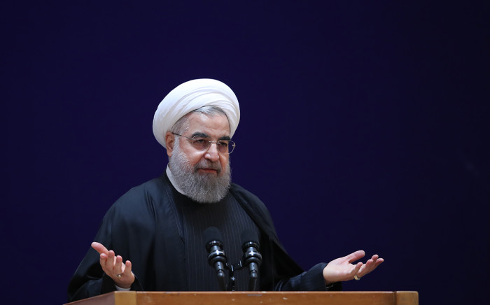 A handout picture provided by the office of Iranian President Hassan Rouhani shows him speaking at a conference in the capital Tehran. Picture: AFP