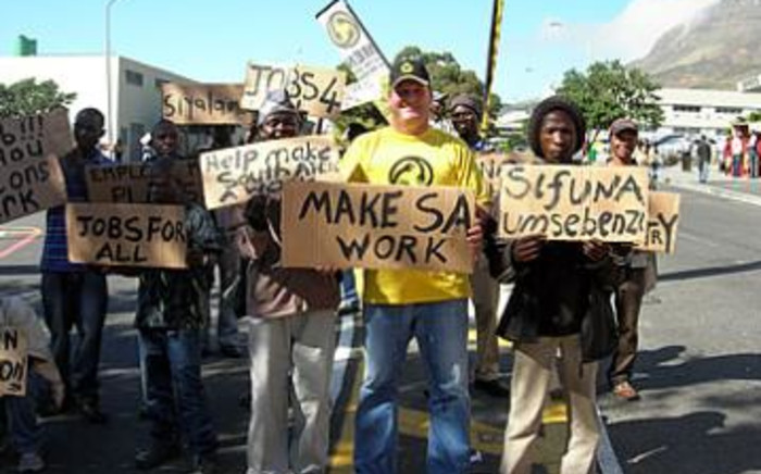 Protesters march for employment opportunities. Picture: Supplied.