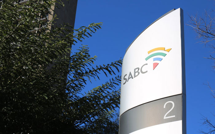 A sign outside the offices of the South African Broadcasting Corporation in Johannesburg. Picture: Christa Eybers/EWN.