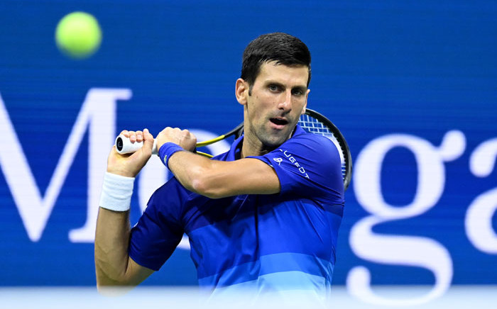 FILE: Novak Djokovic in action at the US Open on 31 August 2021. Picture: @usopen/Twitter
