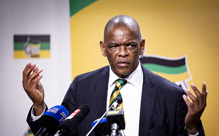 FILE: ANC secretary-general Ace Magashule is seen during the ANC press conference on 1 August 2018 on the outcomes of the ANC NEC Lekgotla that was held on 30 to 31 July 2018 in Tshwane. Picture: EWN. 