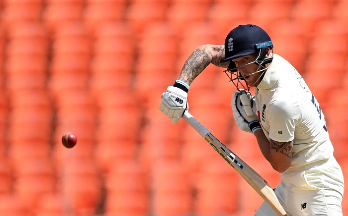 England's Ben Stokes plays a shot on the first day of the fourth Test cricket match between India and England at the Narendra Modi Stadium in Motera on March 4, 2021. Picture: Sajjad Hussain / AFP