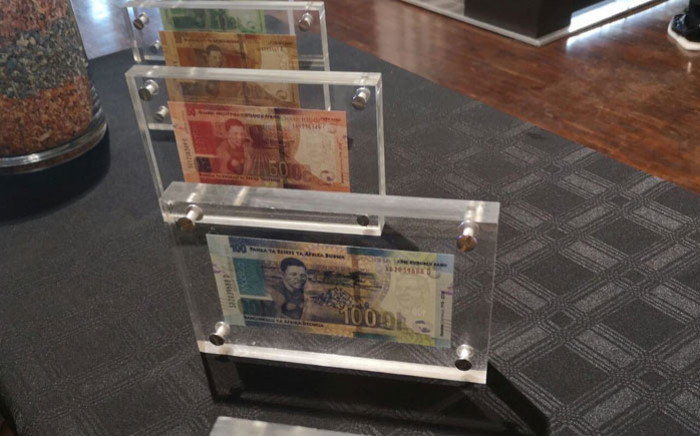South Africa Reserve Bank officially launched new notes and a R5 coin in celebration of Nelson Mandela's centenary year. Picture: Kayleen Morgan/EWN