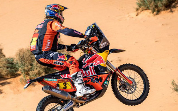Two-time former motorbike champion Toby Price has withdrawn from the Dakar Rally. Picture: Twitter/@dakar. 