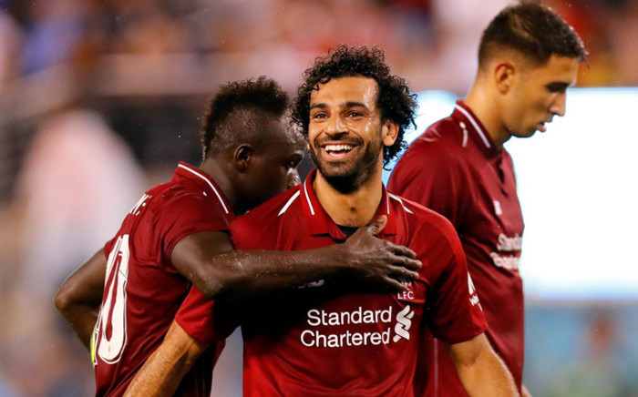 FILE: Liverpool forward Mohamed Salah celebrates a goal during a pre-season friendly against Manchester City on 25 July 2018. Picture: @LFC/Twitter