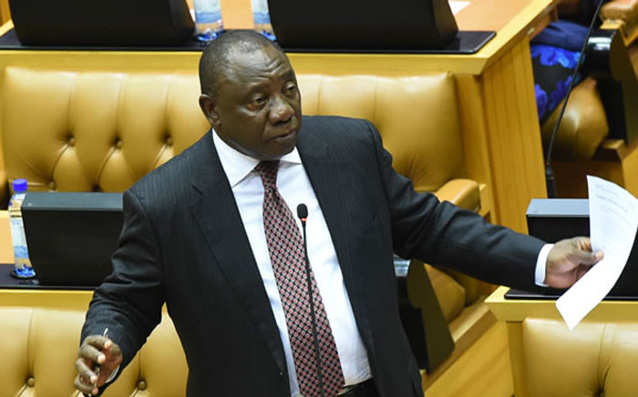 FILE: President Cyril Ramaphosa answers questions in Parliament. Picture: GCIS