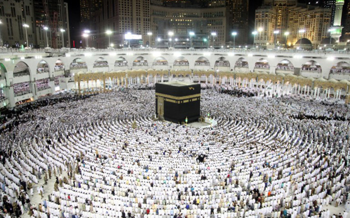 FILE: Muslim worshippers pray at the Kaaba, Islam's holiest shrine, at the Grand Mosque in Saudi Arabia's holy city of Mecca on 23 June 2017, during the last Friday of the holy month of Ramadan. Picture: AFP