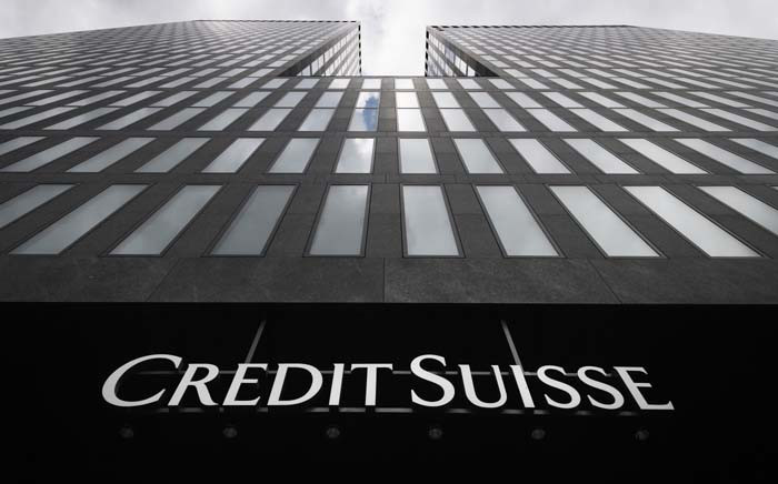A picture taken on 3 May 2017 in Zurich shows the logo of branch of Swiss banking group Credit Suisse. Picture: AFP