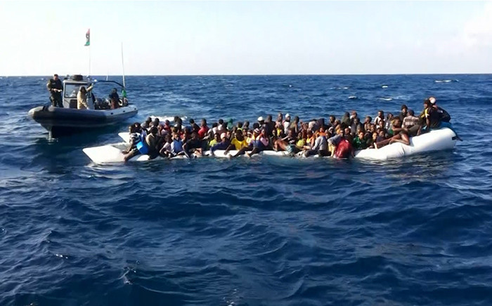 A boat full of migrants trying to reach Europe by crossing the Mediterranean sea. Picture: Supplied. 
