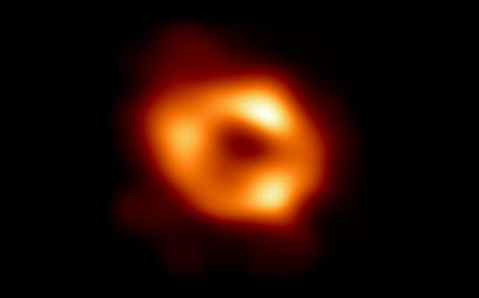 The first images of the supermassive black hole at the centre of the Milky Way galaxy. Picture: Supplied by Wits University