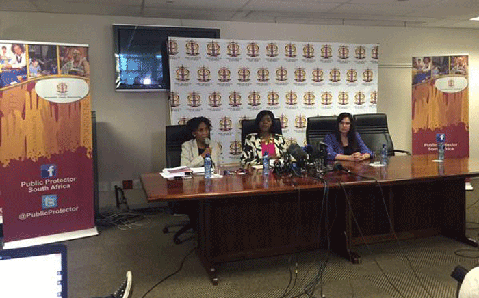 Public Protector Thuli Madonsela at the Prasa press conference on 24 August 2015. Picture: Gia Nicolaides/EWN.