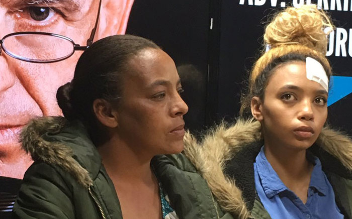 Debbie Engels (left) and her daughter Gabriella Engels, who claims that she was assaulted by Zimbabwe's first lady Grace Mugabe. Picture: Hitekani Magwedze/EWN