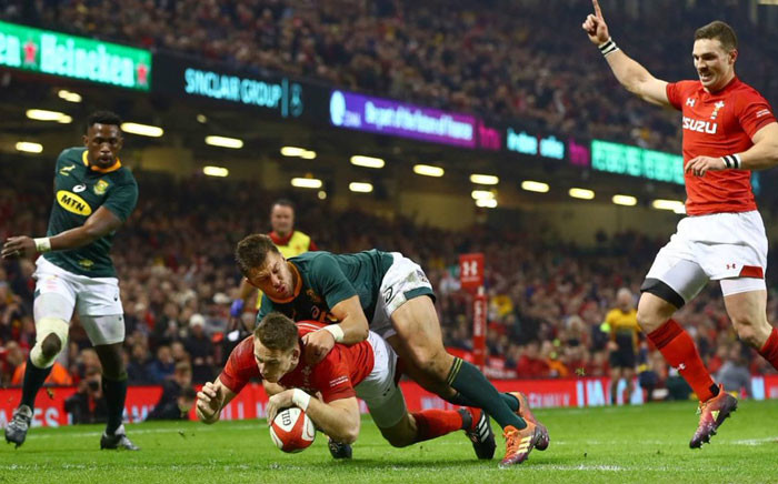 FILE: Wales win 20-11 over the Springboks at the Principality Stadium in Cardiff. Picture: Twitter @Springboks