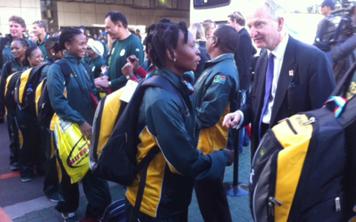 Team SA arrives at the OR Tambo International Airport for their send-off for the 2012 London Games. Picture: Taurai Maduna/EWN