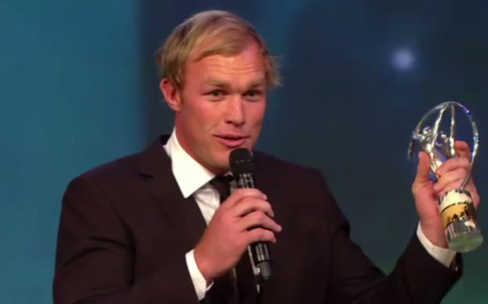 Springbok flanker Schalk Burger won ‘Comeback of the Year’ at the Laureus World Sports Awards in Shanghai on Wednesday.  Picture: Laureus.com