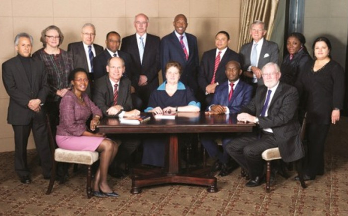 The South African Reserve Bank board, with Governor Gill Marcus at centre. Picture: Supplied.
